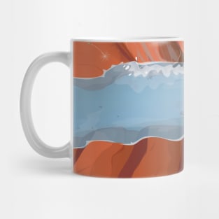 Cartoon Flooded Canyon Mug